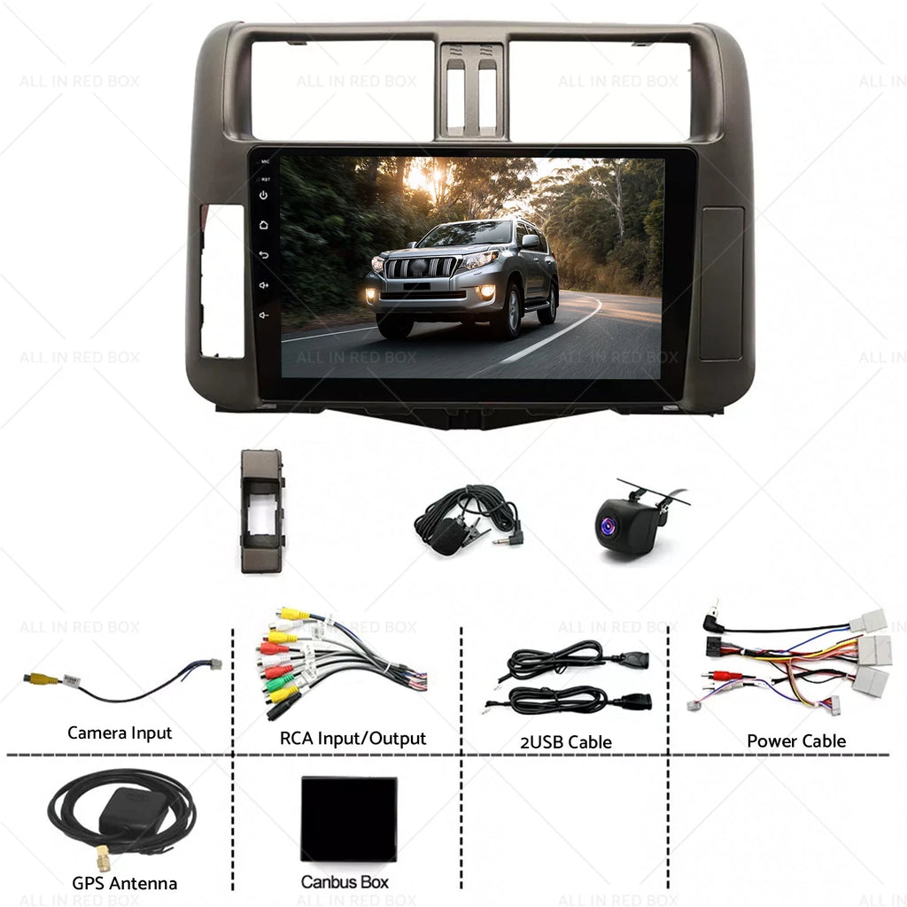 9'' Car Stereo Radio Head Unit for Toyota Prado 150 (2009–2013)