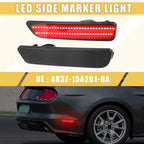 Pair Rear LED Side Marker Light for Ford (2004–2008) 4R3Z-15A201-BA