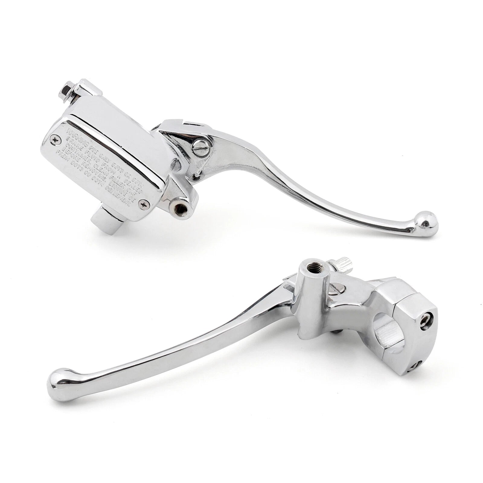 1" Handlebar Control Reservoir 14mm Bore Brake Clutch Levers for Motorcycle