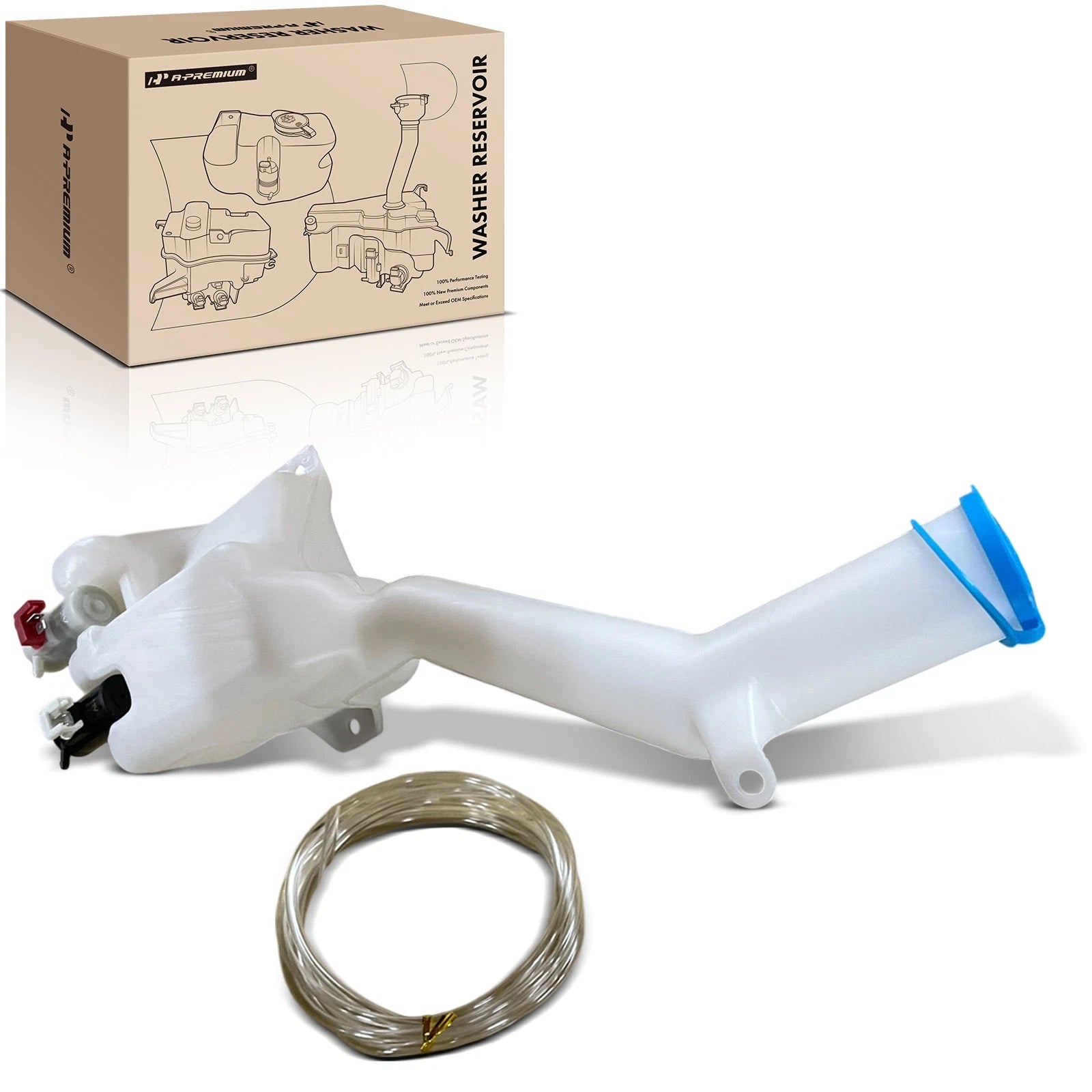 Windshield Washer Reservoir with Pump & Cap for Honda CR-V (1997–2001)
