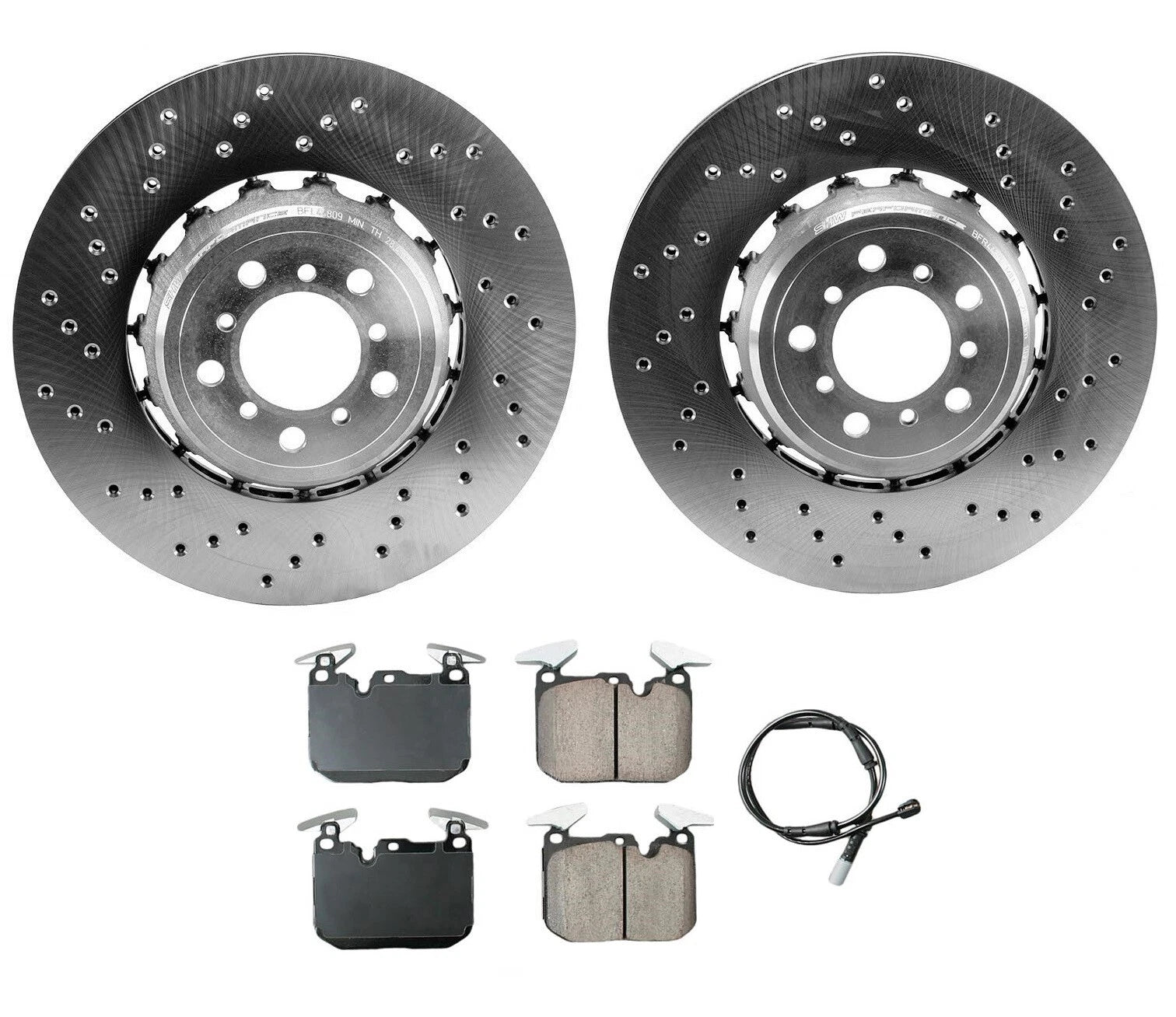 Front Brake Kit 380mm Disc Rotors & Ceramic Pads for BMW F80 F82 F87 (2012–2020)