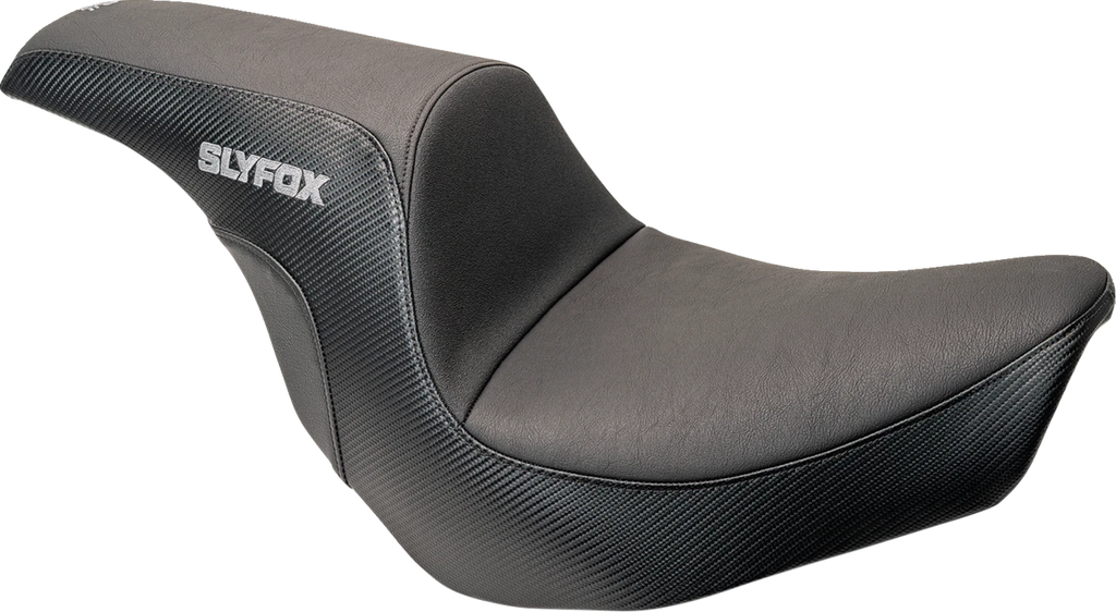 Lowrider Drifter Seat for SLYFOX (Gray Logo, Smooth Vinyl, Carbon Fiber)