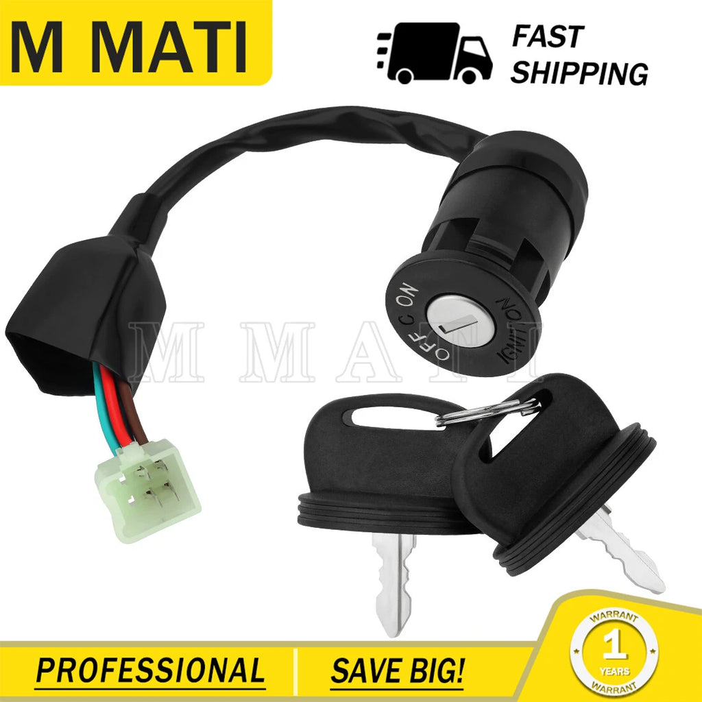 Ignition Switch & 2 Keys for Yamaha Grizzly 90 YFM90 (2019–2024) B8W-H2510-00-00