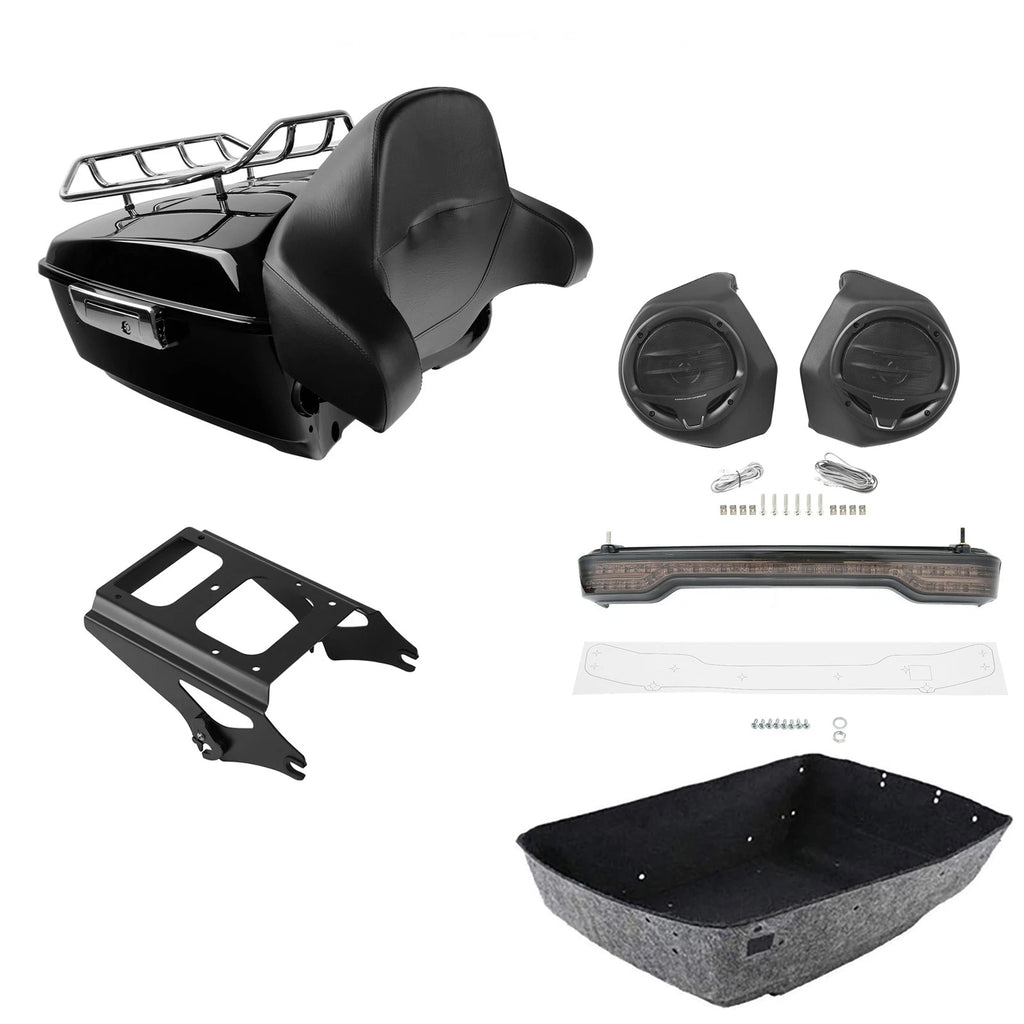 LED Light Rack Speakers for Harley Touring (2009–2013)