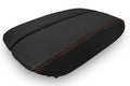 Armrest Cover for Audi A8 (2011–2017) Leather Black Red Stitch