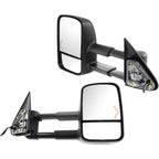 Set of 2 Tow Mirrors for Silverado GMC Sierra (2003–2007) Power Heated LED