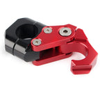 22MM Handlebar Hook Helmet Luggage Bag Hanger for Suzuki Scooter Red