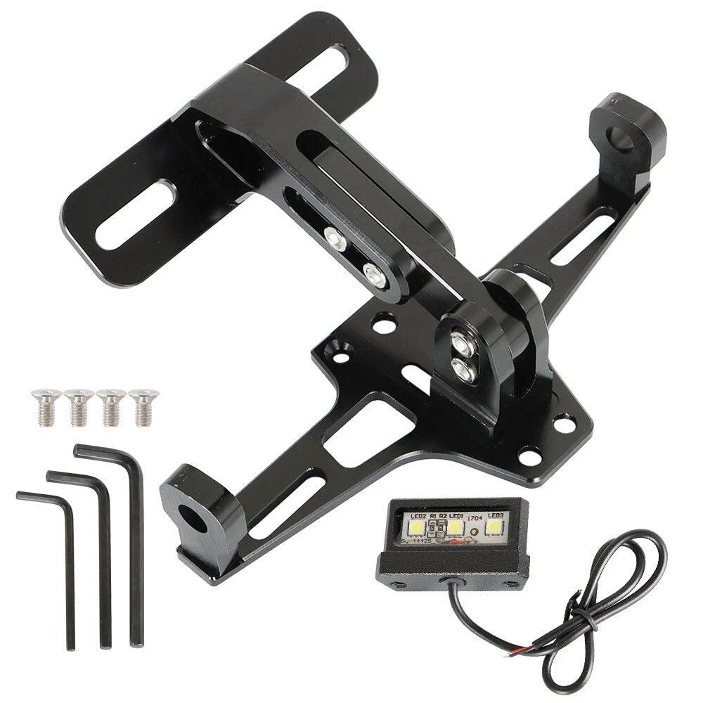 LED Tail License Plate Holder Bracket for Motorcycle (Universal Fit)