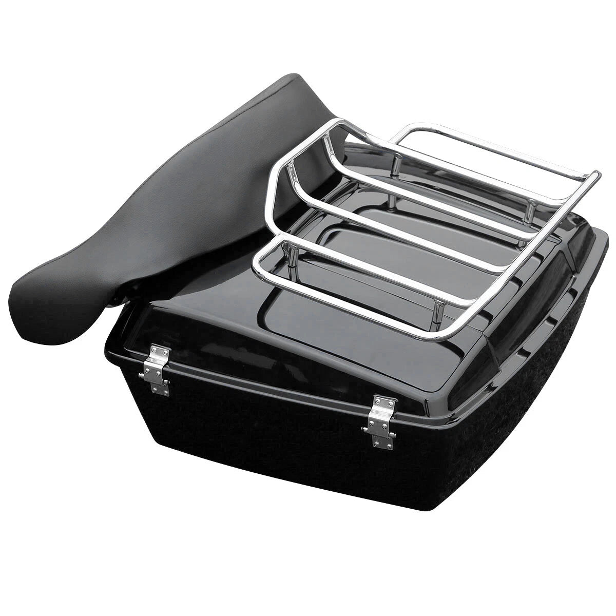 Chopped Trunk Backrest + Luggage Rack for Harley Touring (1997–2013)