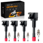 Set of 4 Ignition Coils + 4 Spark Plugs for Honda Civic Hybrid (2006–2011) 1.3L AP5325