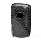 Car Remote Key Fob Cover Case for Lexus GS350 IS350 (2014–2017) Carbon Fiber Black