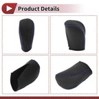 1 Pc Gear Shift Knob Cover for Subaru Forester (2006–2012) Black Blue Faux Leather