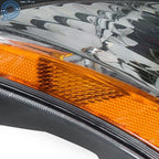 Set of 2 Black Headlights for Nissan Rogue (2008–2015)