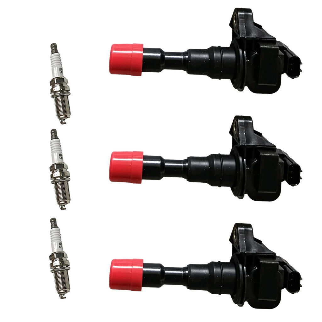 Set of 3 Ignition Coils & Iridium Spark Plugs for Honda Insight (2000–2006)
