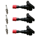 Set of 3 Ignition Coils & Iridium Spark Plugs for Honda Insight (2000–2006)