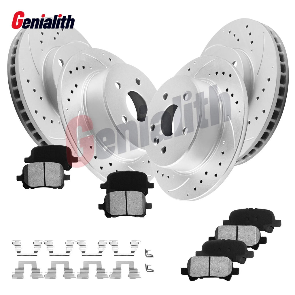 Set of 4 Disc Brake Rotors & Pads for Toyota Avalon (2000–2004) 275mm/288mm