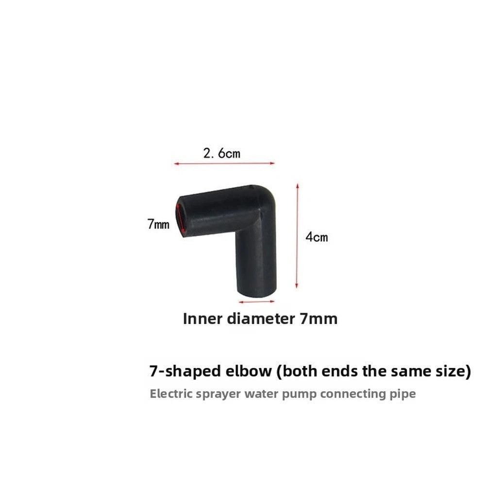 Electric Sprayer Adapter Hose Connector 7 Shaped Elbow for Water Pumps