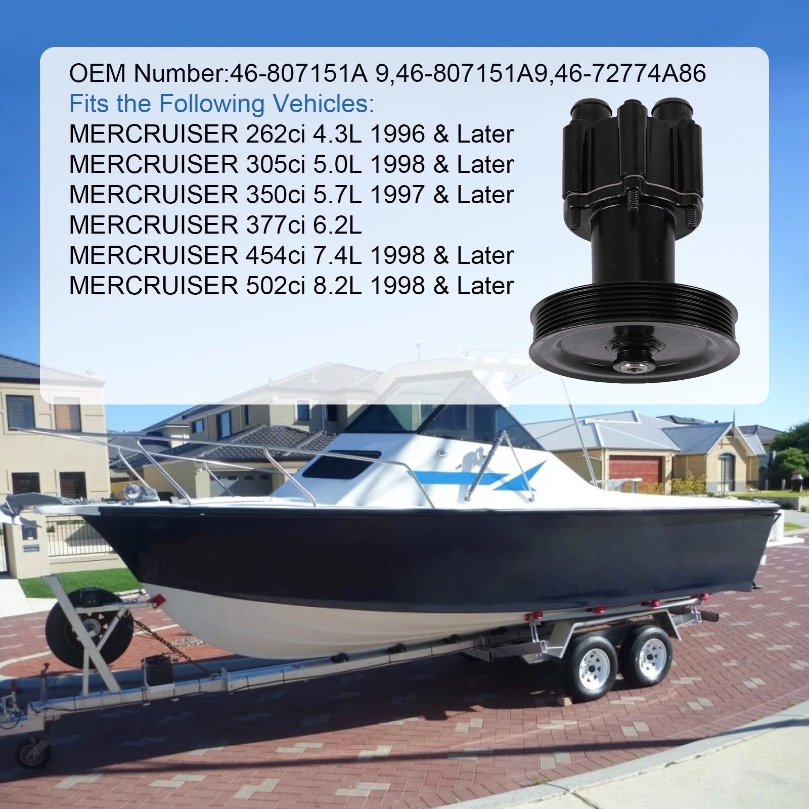 Impeller for Mercruiser Bravo 4.3 5.0 5.7 350 (1990-2000)