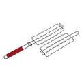 Grilling Basket for BBQ with Heat-Resistant Wooden Handle
