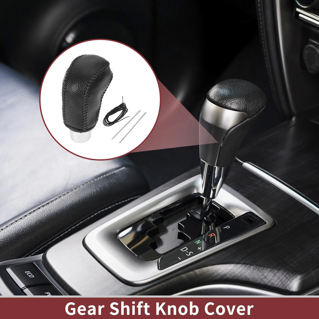 Set of 1 Gear Shift Knob Cover for Hyundai Accent (2018–2022) Pebbled Black