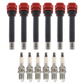 Set of 6 Ignition Coils & NGK Laser Iridium Spark Plugs for Audi A6 Q5 Q7 Cayenne V6