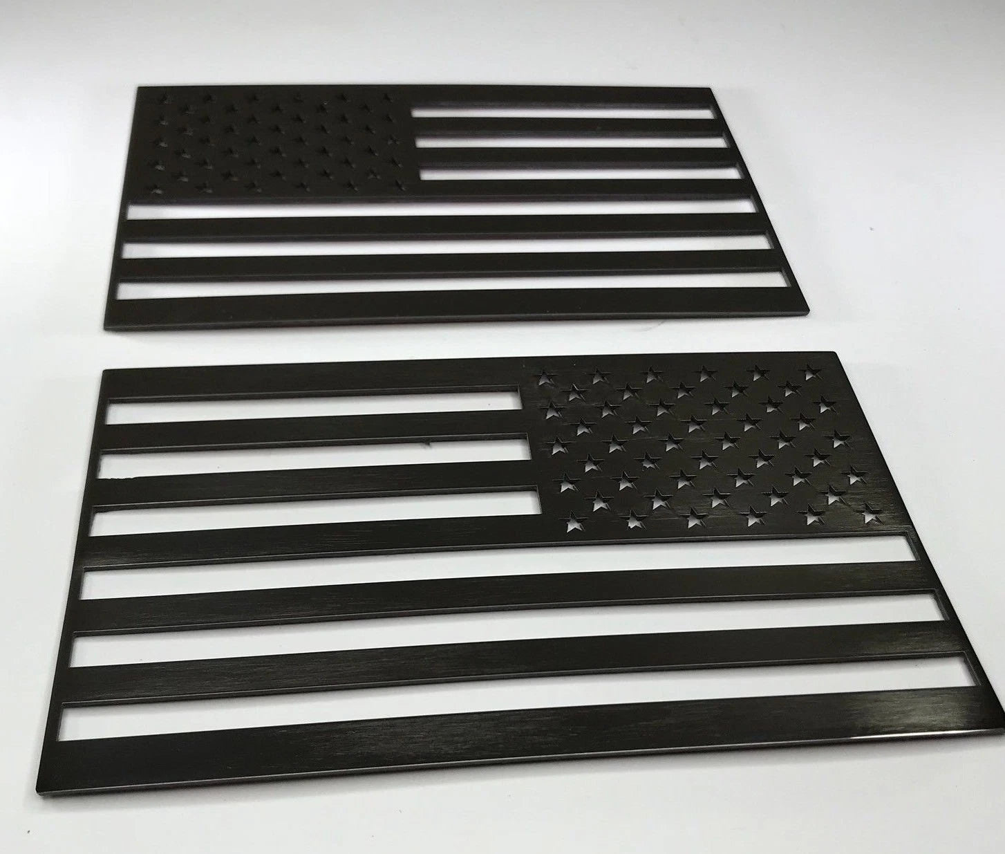 Stainless Steel American Flag Emblems Decal Stickers Set for Cars Trucks (2000–2020)