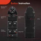 Front Left Power Window Switch for BMW 525i 530i 545i (2004-2007)