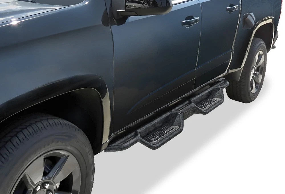 Set of 2 Black Side Step Nerf Bars for Chevy Colorado GMC Canyon (2015–2026)