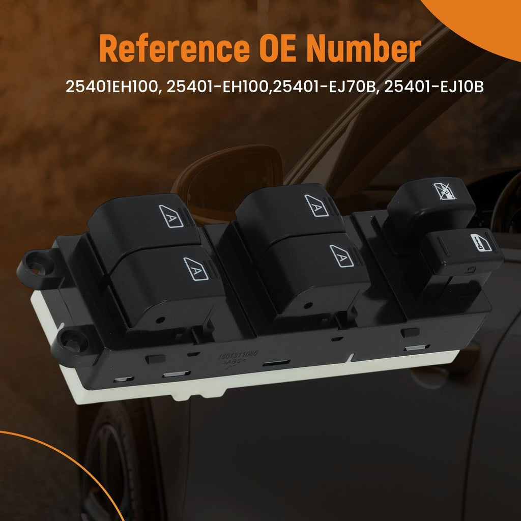 Master Window Switch for Infiniti M35/M45 (2006–2007) 25401EH100 10+3 Pin Black