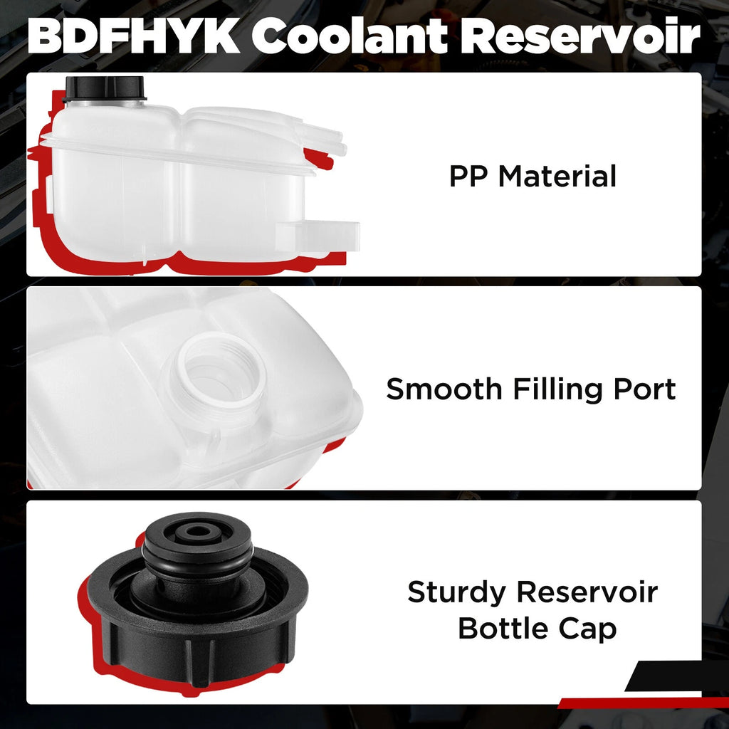Radiator Coolant Overflow Tank for Mazda 3 2.0L 2.3L 2004–2013 & 3 Sport 2009–2013