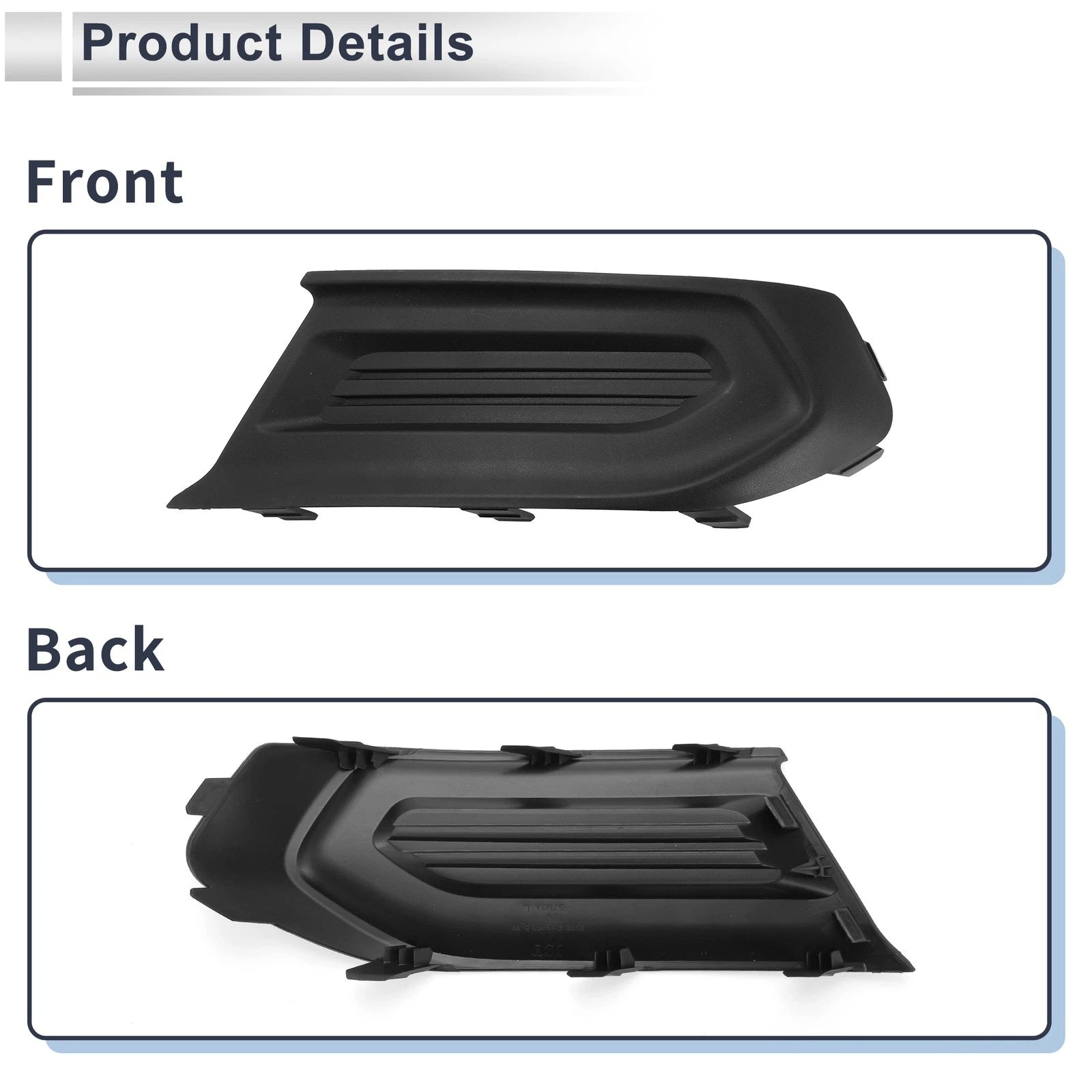 1 Pc Fog Light Grill for Ford Escort (2015–2019) No.JD8BR19953AC3JA6