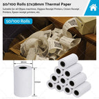 Thermal Paper POS Receipt Rolls for Cash Register (50mm x 100mm)