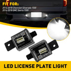 LED License Plate Light for Chevy Silverado GMC Sierra 1500 2500 (2007–2018)