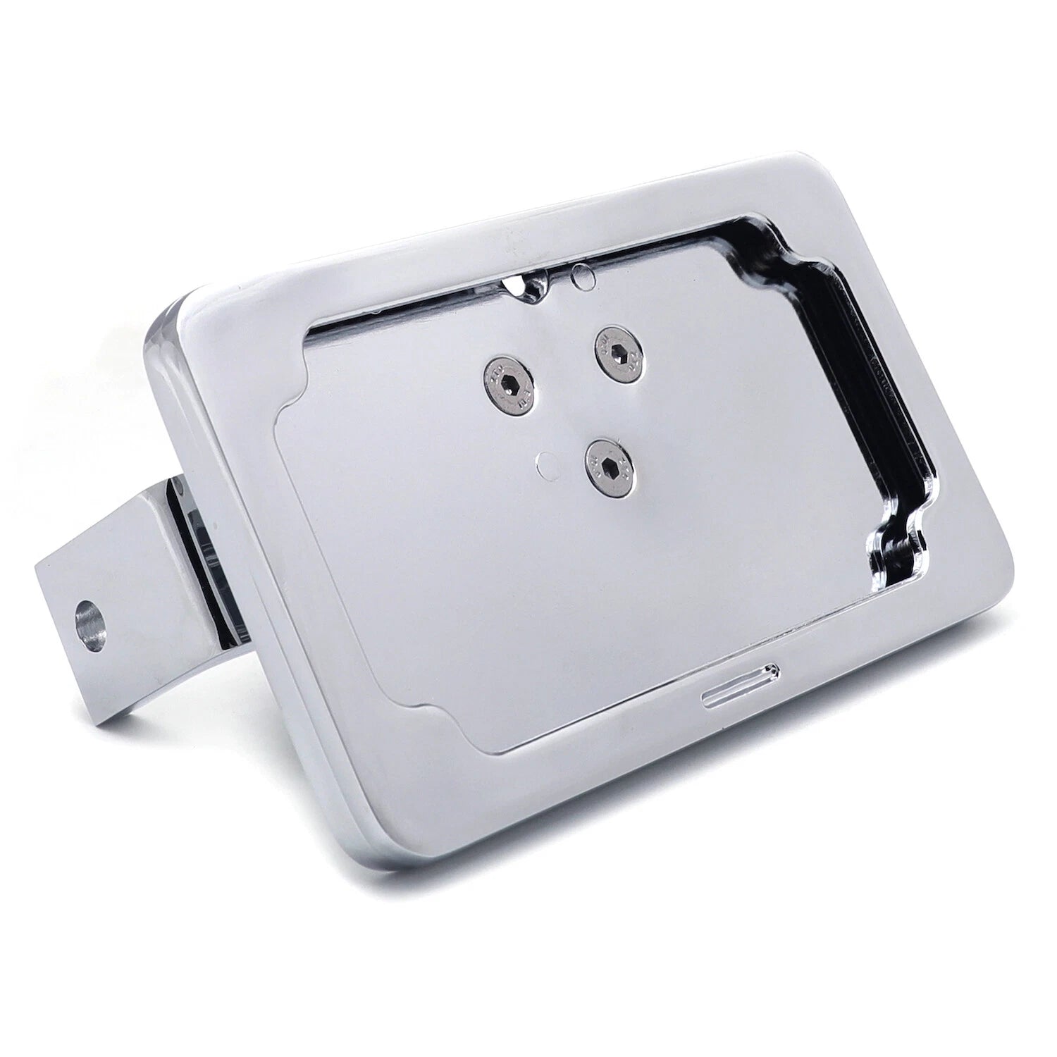 Chrome Side-Mount License Plate Bracket for Yamaha YZF 1000 R1, YZF 600 R6