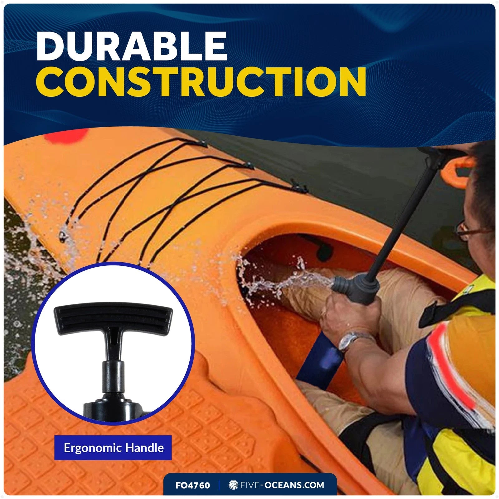 18" Manual Bilge Pump for Kayak (FO4760)