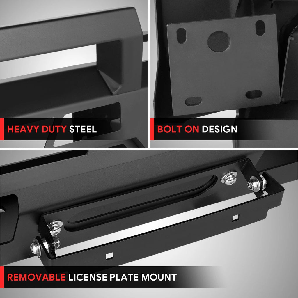 Steel Front Bumper for Toyota Tundra (2022–2024) Matte Black Factory Style