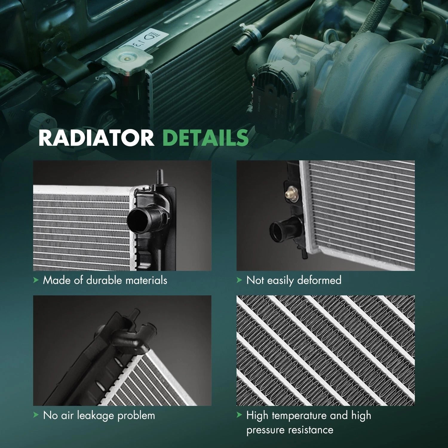 Radiator for Nissan Murano (2008–2014) and Quest (2011–2017)