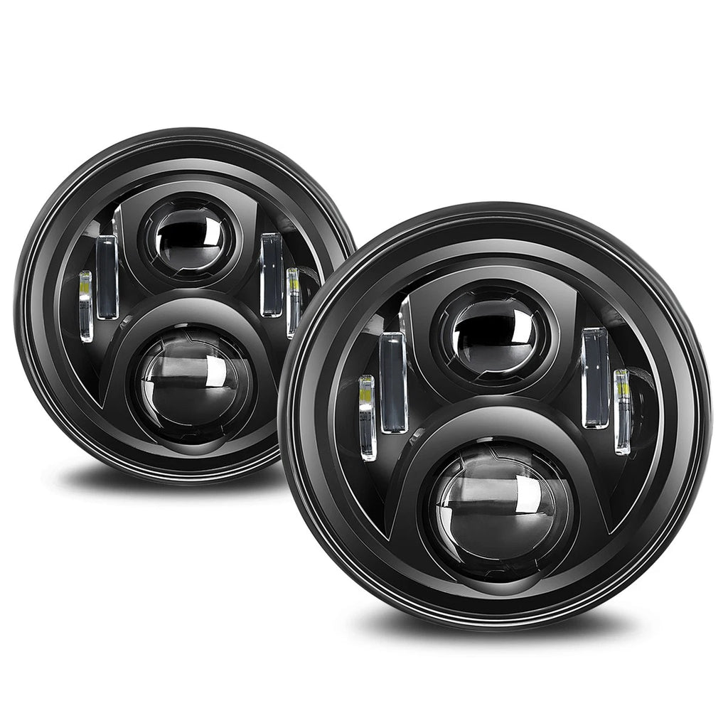 Full LED Projector Headlight Lamps for Jeep Wrangler JK (2007–2018)