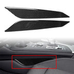 2pcs Carbon Fiber Gear Shift Side Panel Cover Trim for Audi A4 B9 (2017–2020)