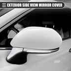 Right Side Mirror Cover Cap for Toyota Highlander (2009–2014) ABS White