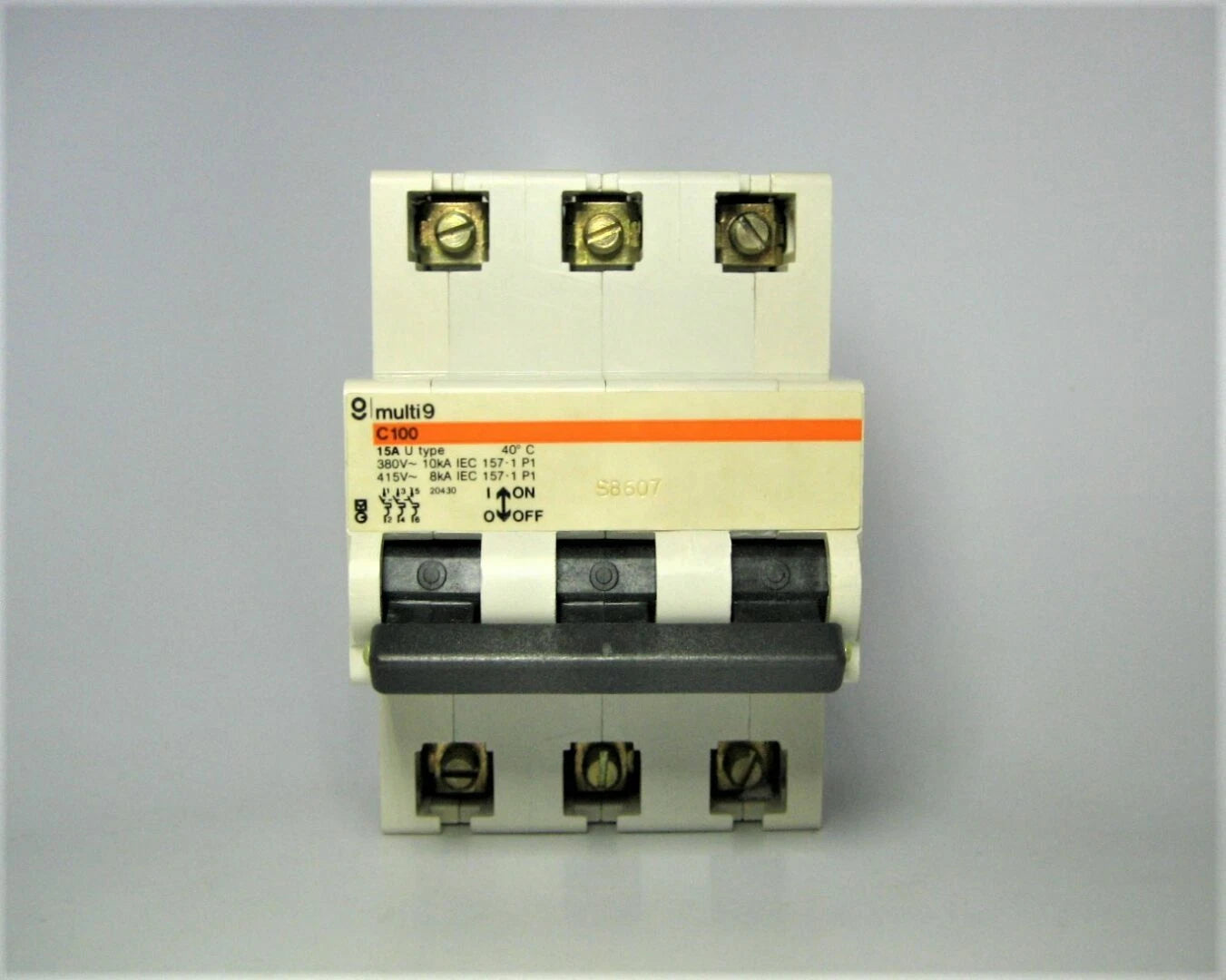 Merlin Gerin 20430 Multi 9 C100 3-Pole 415VAC 15Amp Circuit Breaker