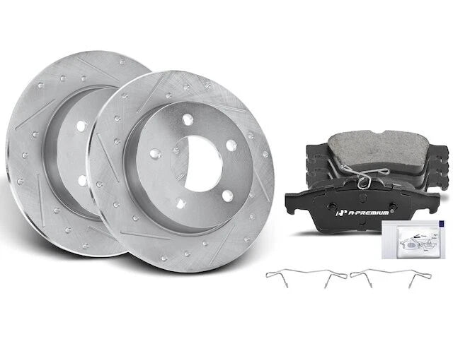 Rear Brake Pad and Rotor Kit for Mazda 3 (2005–2013) BT286ZY