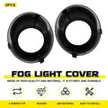 Set of 2 Front Bumper Fog Light Cover Bezels for Dodge Challenger (2015–2023)