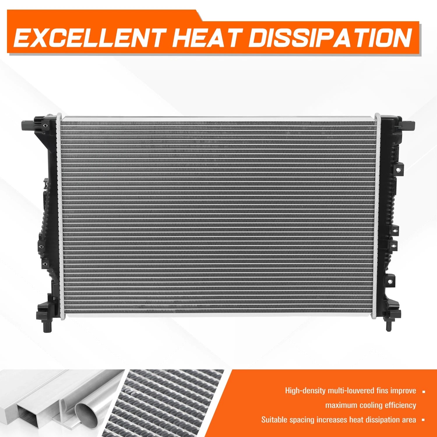Aluminum Core Cooling Radiator for Jeep Cherokee 2019–2023 DPI-13847