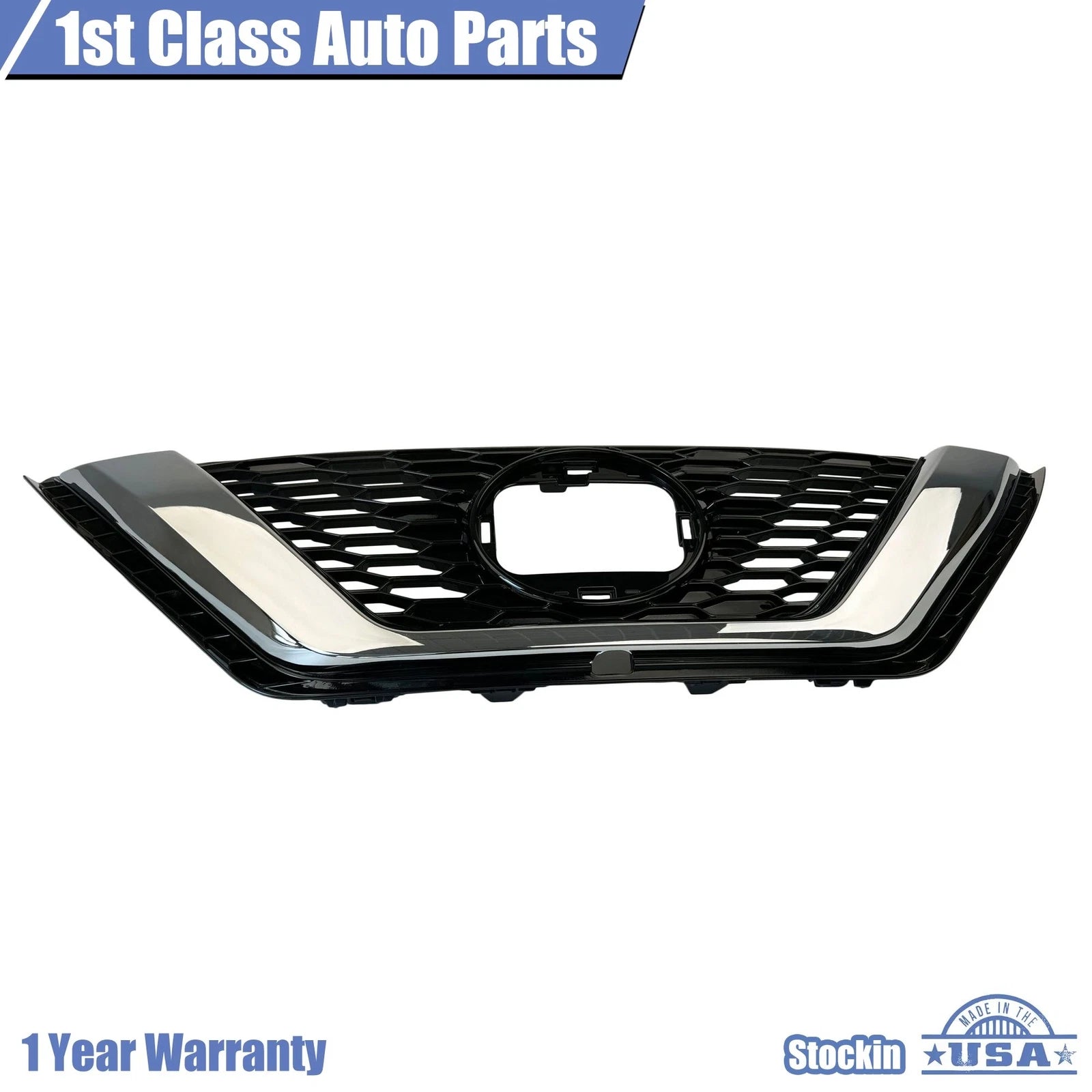 Chrome Front Upper Grille Assembly for Nissan Rogue Sport (2020-2021)