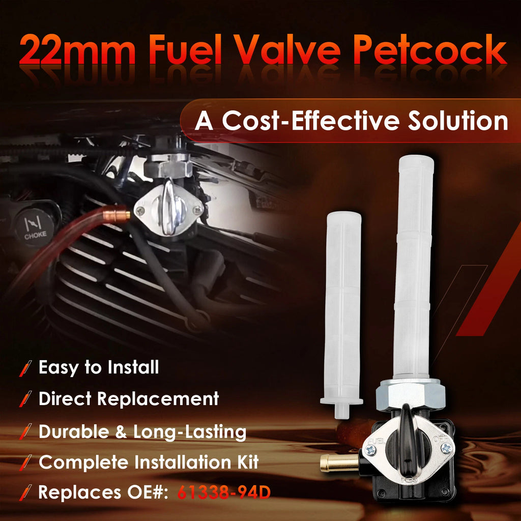 Fuel Valve Petcock for Harley FLST FXST FLT FXD (1995-2001)