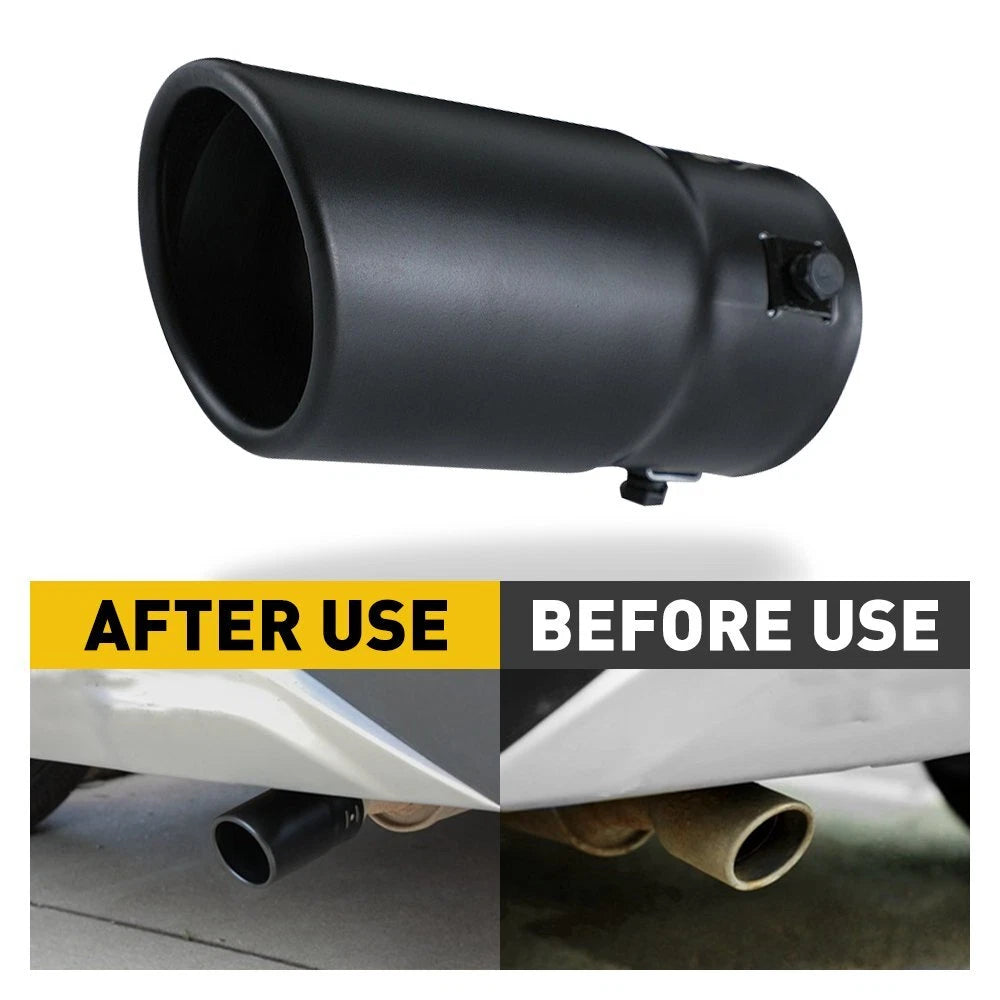 2.75" Black Coated Stainless Steel Exhaust Tip