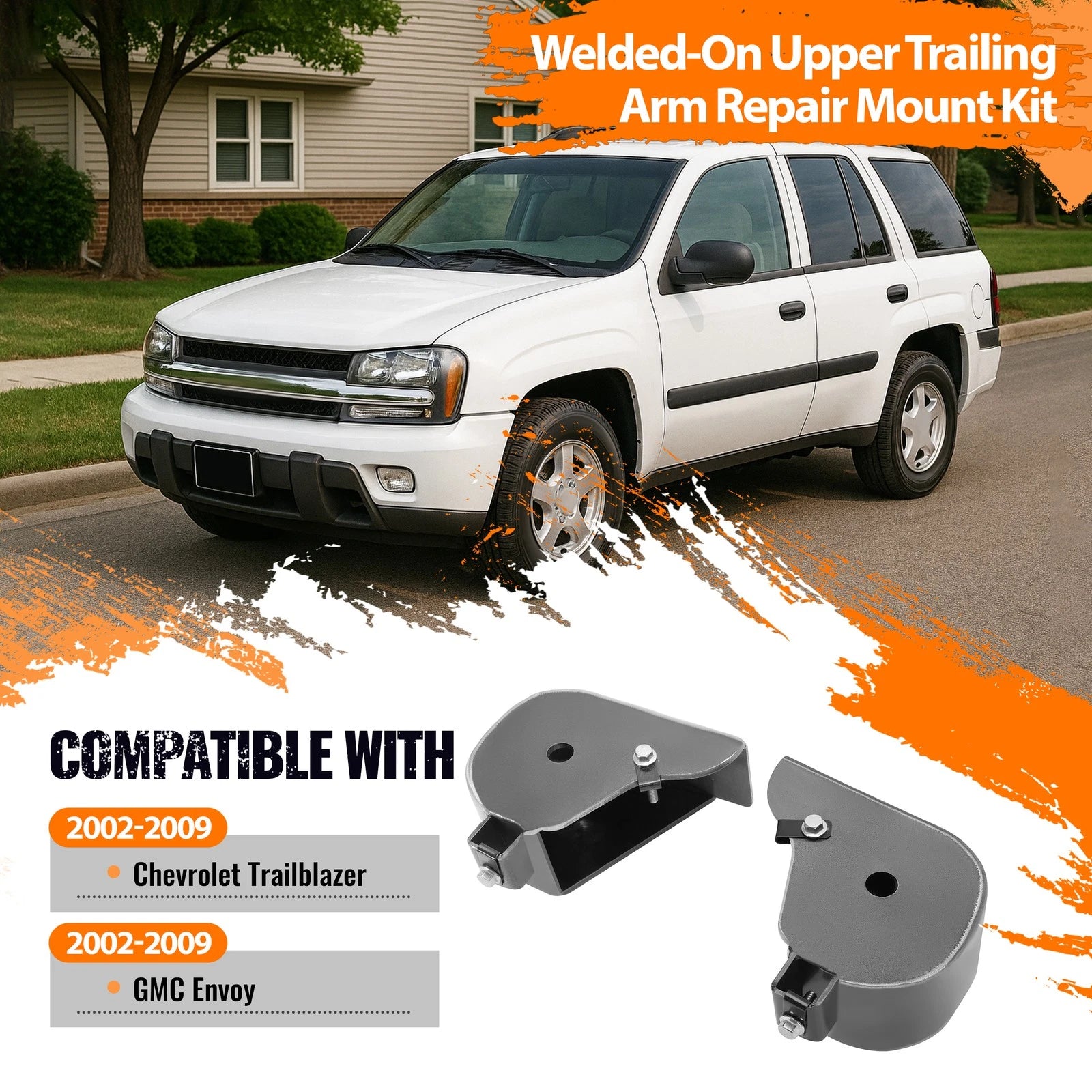 Upper Trailing Arm Mount Repair Kit for Chevy Trailblazer & GMC Envoy (2002–2009)