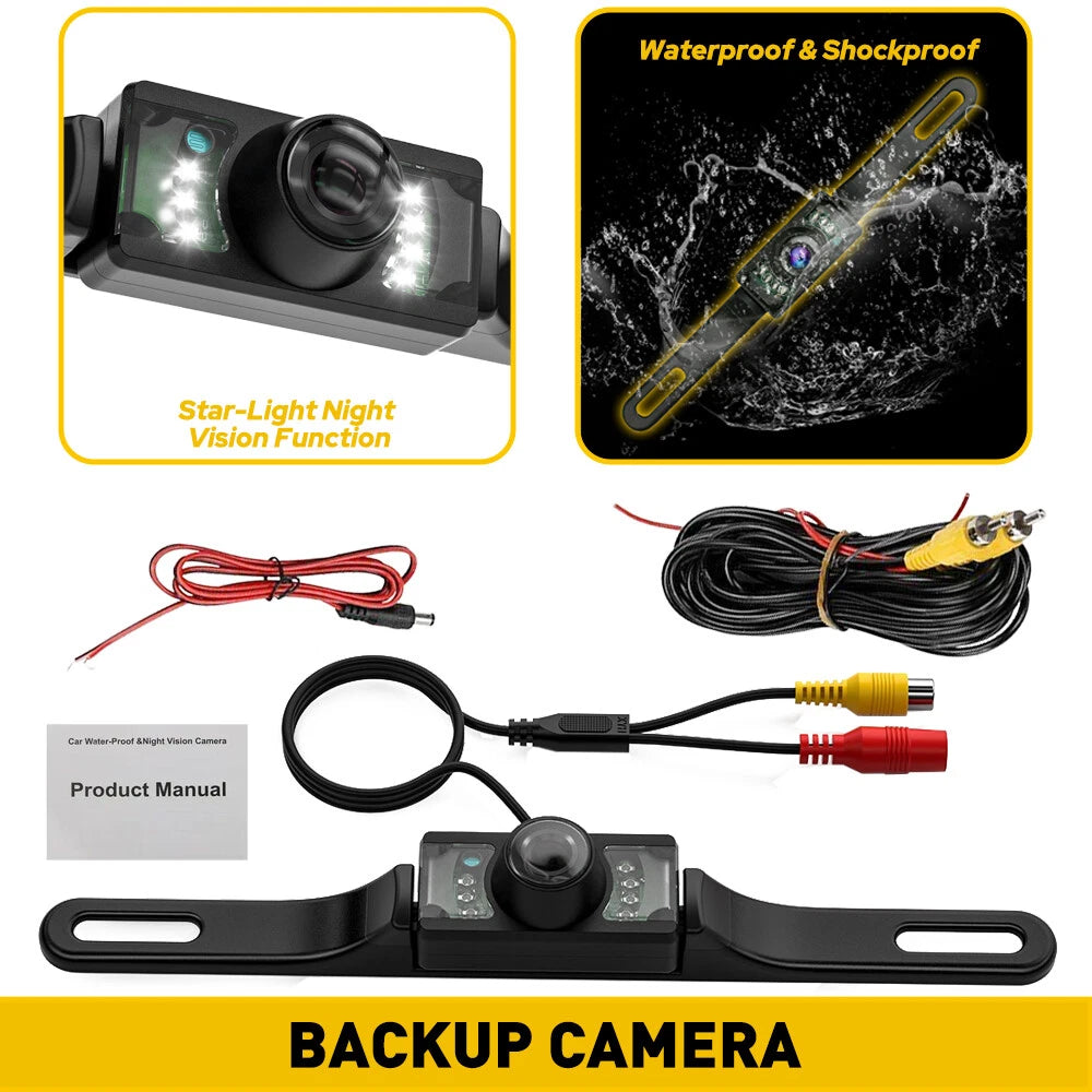 7LED Rear View Backup Camera for Car (Waterproof, CMOS)