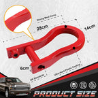 2Pcs Red Tow Hooks for Chevrolet GMC Silverado Sierra 1500 (2007–2019) 84192871